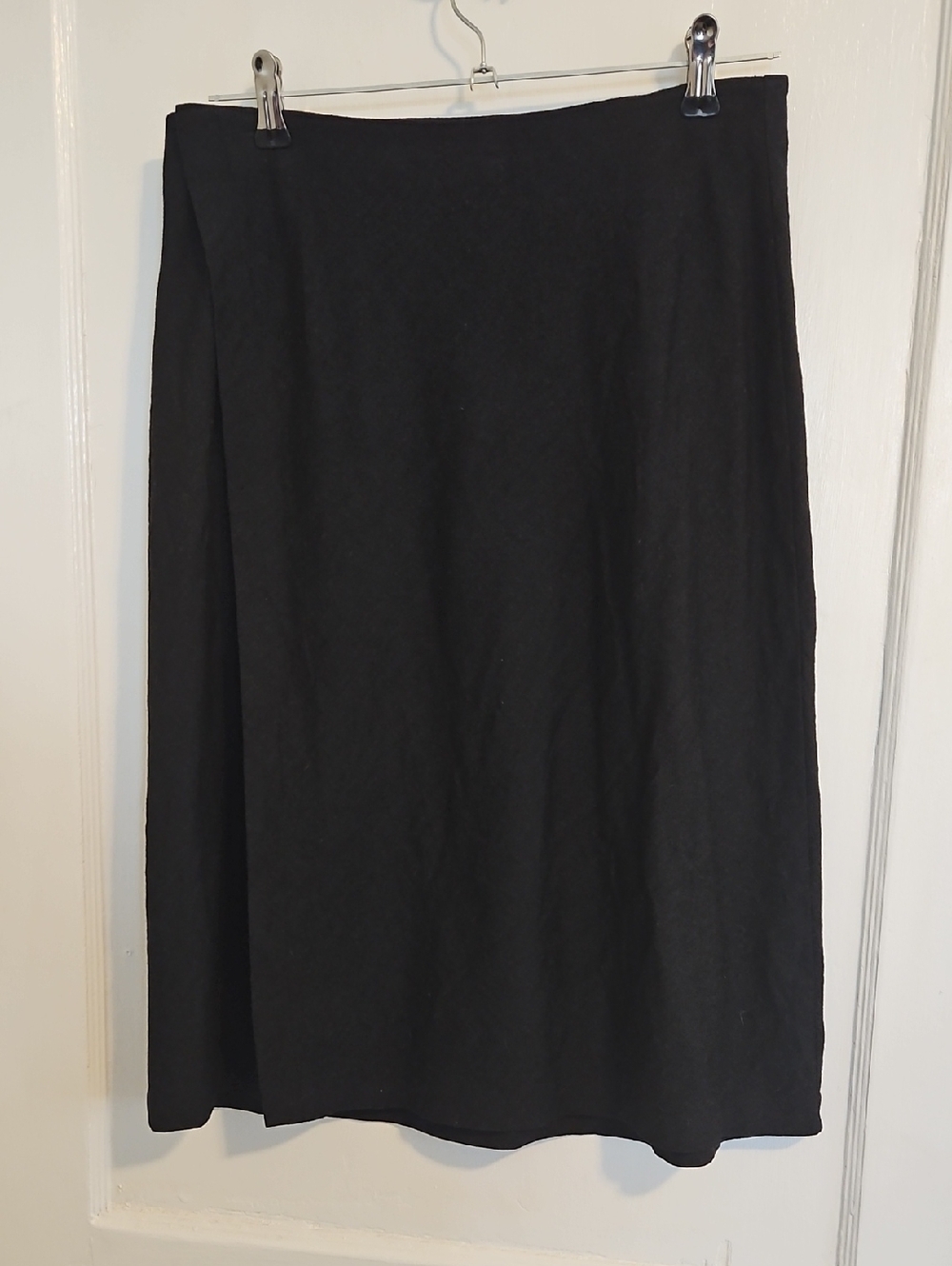 Black A-Line Wrap-around Women's Skirt